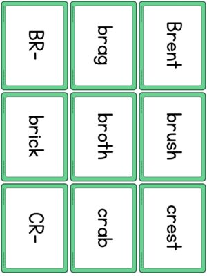 Initial Consonant Blends