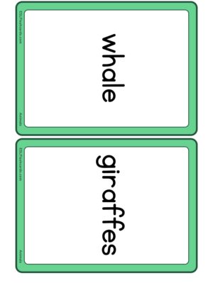 Preview of Word cards, Medium