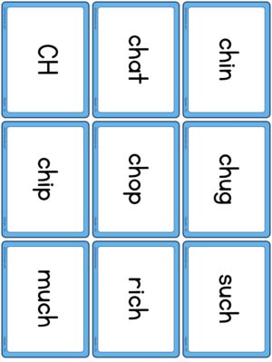 Preview of Word cards, CH