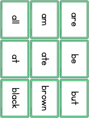 Preview of Word cards, Set 2 (Primer)
