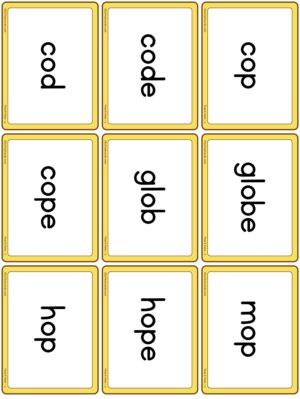Preview of Word cards, Set 3 - O