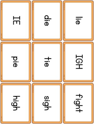 Preview of Word cards, Long I - Set 2