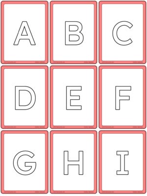 Outline Alphabet