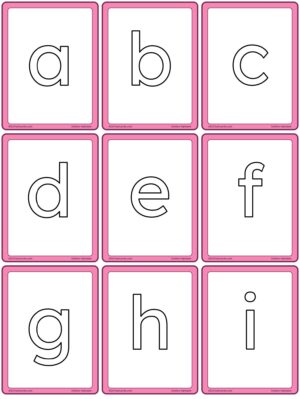 Preview of Small, lowercase