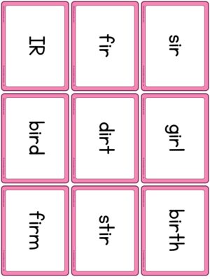 Preview of Word cards, IR