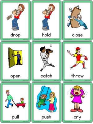 Action Flashcards - Set B (Opposite Verbs)