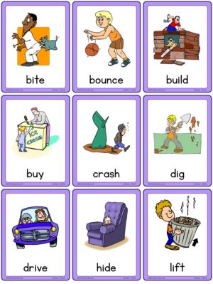 Action Flashcards - Set D