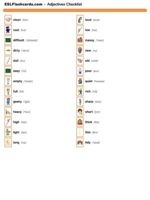 Preview of Checklist