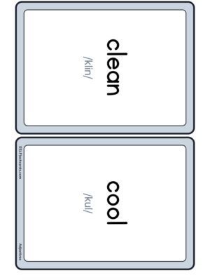 Preview of Words with IPA, Medium