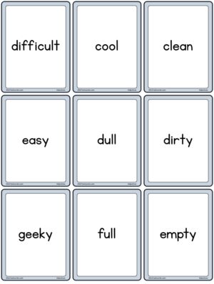 Preview of Words only, Small