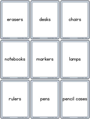 Preview of Word cards, Small