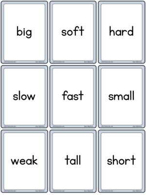 Preview of Words only, Small