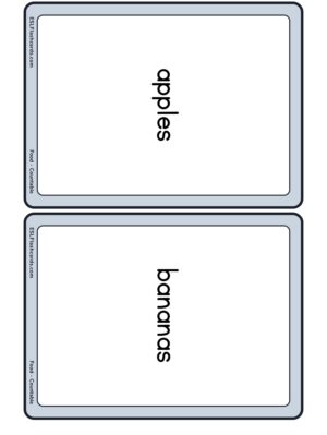Preview of Word cards, Medium