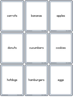 Preview of Word cards, Small