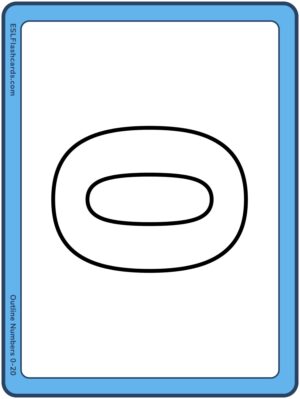 Preview of Numbers only, Large, Outline