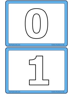 Preview of Numbers only, Medium, Outline