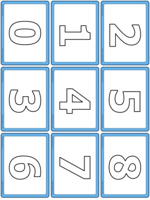 Preview of Numbers only, Small, Outline