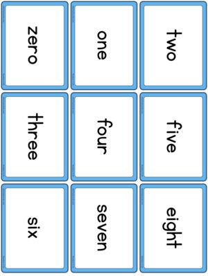 Preview of Words only, Small, Solid