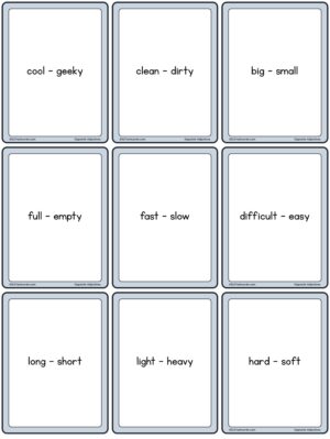 Preview of Word cards, Small