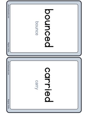 Preview of Words with base verb, Medium