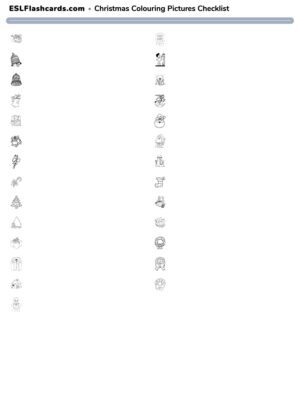 Preview of Checklist, Christmas