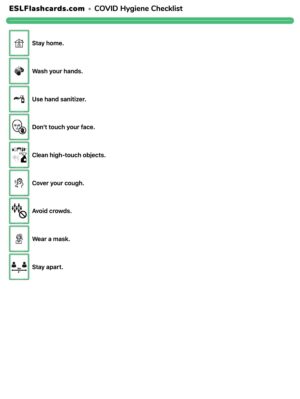 Preview of Checklist, American English