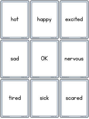 Preview of Word cards, Small