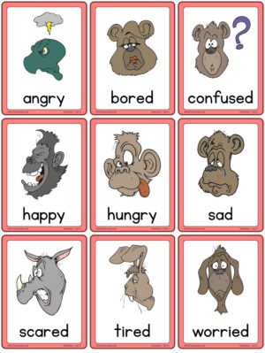 Emotions Flashcards for Preschool