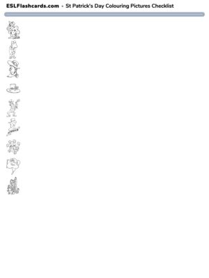 Preview of Checklist, St Patrick's Day