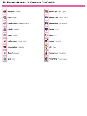 Preview of Checklist