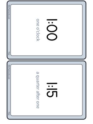 Preview of Digital time with phrases, Medium