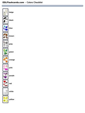 Preview of Checklist, American English
