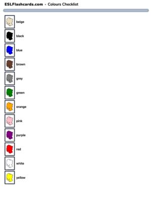 Preview of Checklist, British English