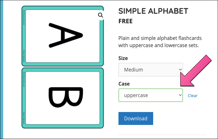 Clickable download button