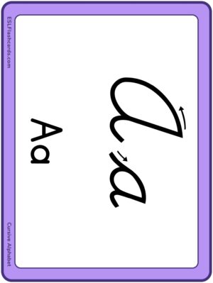 Preview of Cursive with print, Large