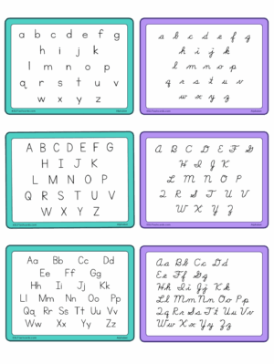 sample alphabet cards