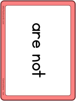 Preview of Word cards, Large