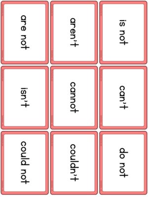 Preview of Word cards, Small