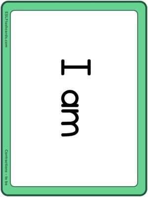 Preview of Word cards, Large, to be