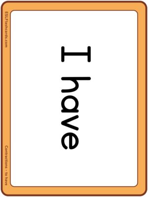 Preview of Word cards, Large, to have