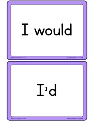 Preview of Word cards, Medium, would