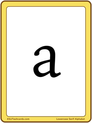 Preview of Letters, Large, lowercase