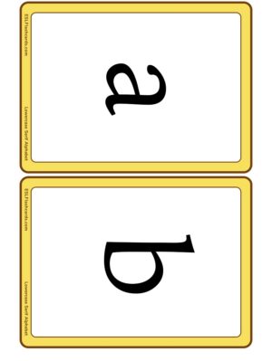 Preview of Letters, Medium, lowercase