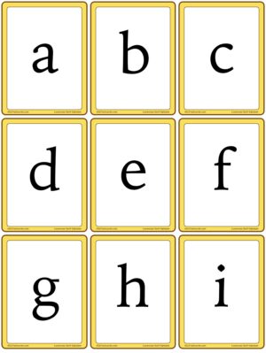 Preview of Letters, Small, lowercase