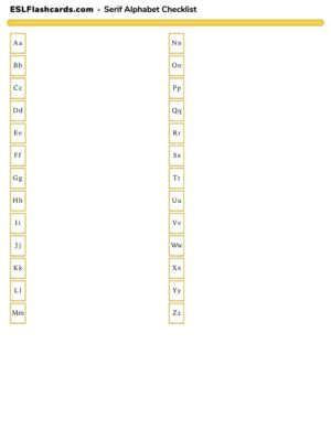 Preview of Checklist, upper+lower