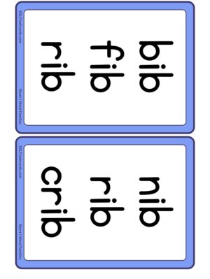 Preview of Word cards, Medium, Short I
