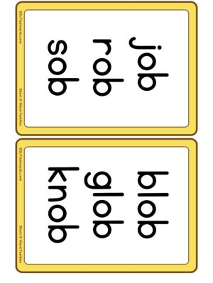 Preview of Word cards, Medium, Short O