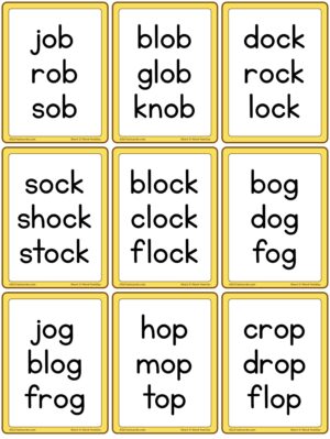Short Vowel Word Families