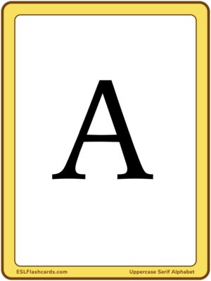 Preview of Letters, Large, uppercase