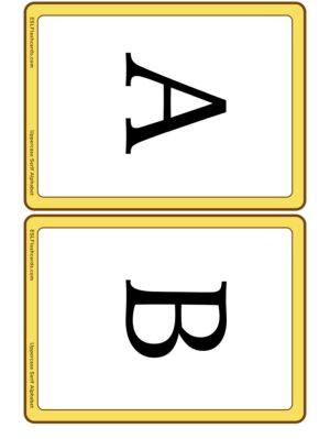 Preview of Letters, Medium, uppercase